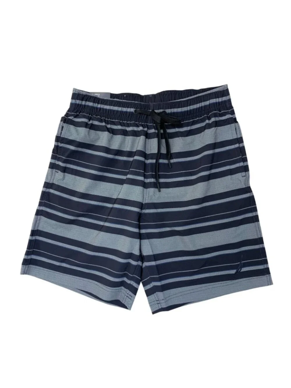 NWT Nautica Men's S Blue Classic Fit Swim Trunks With UPF Protection & Quick-Dry